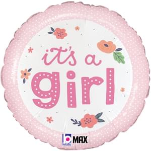 18" IT'S A GIRL ONESIE MAX FLOAT