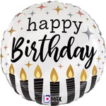 18" SATIN METALLIC BIRTHDAY CANDLES