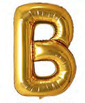 40in Foil Letter Balloons Gold, from A to Z Single Pack