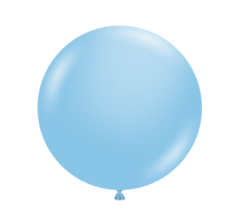 Tuftex 17in Baby Blue Latex Balloon 72ct