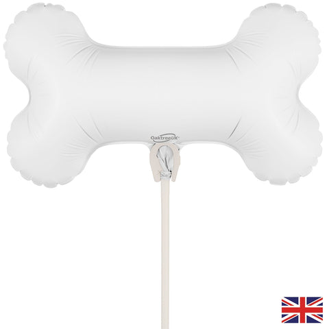 13" Mini Airfill Only Dog Bone (For Air) Packaged Oaktree Brand Mylar/Foil Balloon
