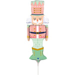 14" Air-fill Only Pastel Nutcracker mini Foil Balloon