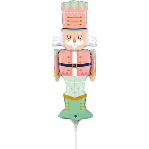 14" Air-fill Only Pastel Nutcracker mini Foil Balloon