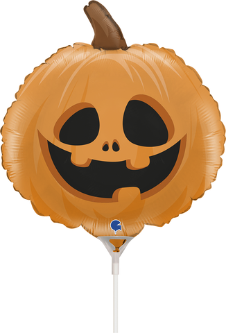 13" Airfill Only Pumpkin Mini Foil Balloon