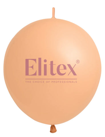Elitex 6" Beige Link Latex Balloon 100ct Elitex