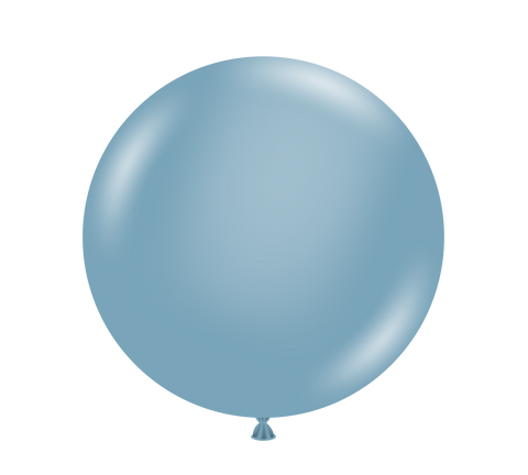 Tuftex 24in Blue Slate Latex Balloon 25ct