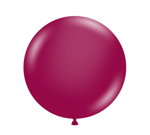 Tuftex 24in Crystal Burgundy Latex Balloon  25ct