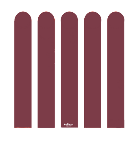 Kalisan Nozzle Up Standard Burgundy - 260 Modelling 2"/60", 50 Pieces