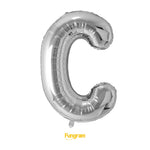 40in Foil Letter Balloons Silver, from A to Z Single Pack