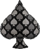 Casino Suit Shape Foil Balloons