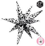 26" Cow Print Explosion Star - A. L. Party Balloons