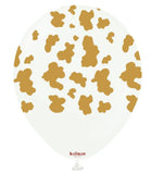 Kalisan 12" Safari Country Cow Printed Latex Balloon, 25 pieces Kalisan