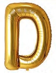 40in Foil Letter Balloons Gold, from A to Z Single Pack