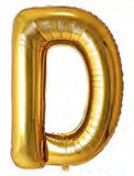 40in Foil Letter Balloons Gold, from A to Z Single Pack