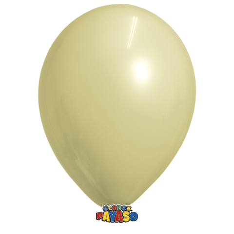 Globos Payaso 5in Balloon Decorator Ivory 100ct