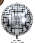 50" 4D Disco Balloons, Orbz, Flat