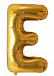 40in Foil Letter Balloons Gold, from A to Z Single Pack