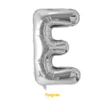 40in Foil Letter Balloons Silver, from A to Z Single Pack