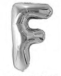 40in Foil Letter Balloons Silver, from A to Z Single Pack