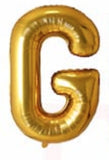 40in Foil Letter Balloons Gold, from A to Z Single Pack