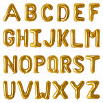 40in Foil Letter Balloons Gold, from A to Z Single Pack