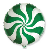 18" Candy Swirl Peppermints, Choose Color - A. L. Party Balloons