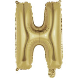 14" Letter White Gold Foil - Single Package Balloon Exchange