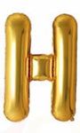 40in Foil Letter Balloons Gold, from A to Z Single Pack
