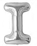 40in Foil Letter Balloons Silver, from A to Z Single Pack