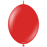 Kalisan K-Link Latex Balloon, Standard Red, 50ct 6 and 12 inches