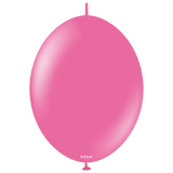 Kalisan K-Link Latex Balloon, Standard Fuchsia,50ct 6 and 12 inches