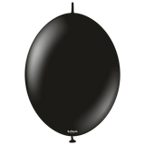 Kalisan K-Link Latex Balloon, Standard Black, 50ct  6 and 12 inches