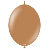 Kalisan K-Link Latex Balloon, Standard Caramel Brown, 50ct 6 and 12 inches