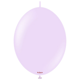 Kalisan K-Link Latex Balloon, Macaron Lilac, 50ct 6 and 12 inches