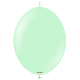 Kalisan K-Link Latex Balloon, Macaron Green, 50ct 6 and 12 inches