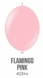 Kalisan K-Link Latex Balloon, Standard Flamingo Pink, 50ct 6 and 12 inches Kalisan