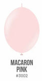 Kalisan K-Link Latex Balloon, Macaron Pink, 50ct 6 and 12 inches Kalisan