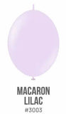 Kalisan K-Link Latex Balloon, Macaron Lilac, 50ct 6 and 12 inches Kalisan