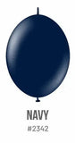 Kalisan K-Link Latex Balloon, Standard Navy, 50ct 6 and 12 inches Kalisan