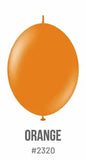 Kalisan K-Link Latex Balloon, Standard Orange, 50ct 6 and 12 inches Kalisan
