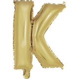 14" Letter White Gold Foil - Single Package Balloon Exchange
