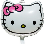 19" Hello Kitty Head, Pink Bow