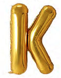 40in Foil Letter Balloons Gold, from A to Z Single Pack