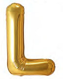 40in Foil Letter Balloons Gold, from A to Z Single Pack