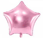 04" SOLID STAR Light PINK 5ct/bags