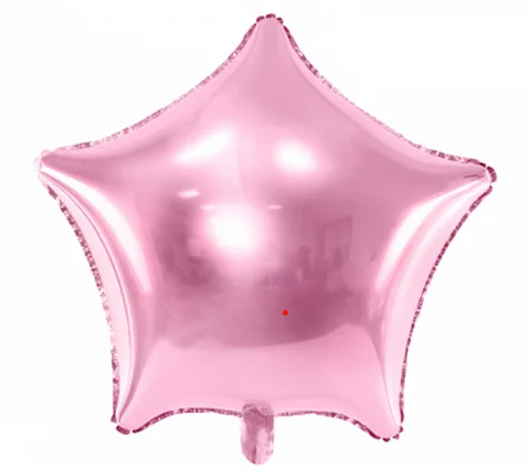 04" SOLID STAR Light PINK 5ct/bags