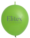 Elitex 6" Lime Green Link Latex Balloon 100ct Elitex