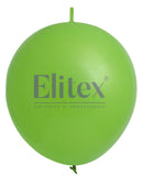 Elitex 12" Lime Green Link Latex Balloon 100ct