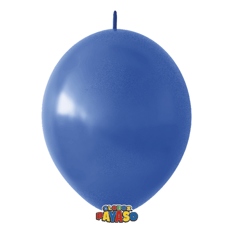 Globos Payaso Linking 12in Balloon Decorator Royal Blue 50ct