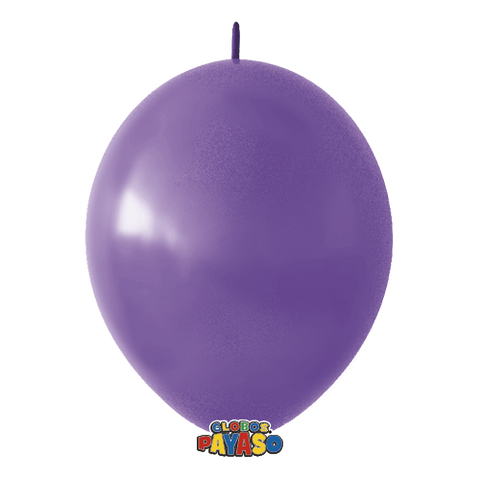 Globos Payaso Linking 12in Balloon Decorator violet 50ct